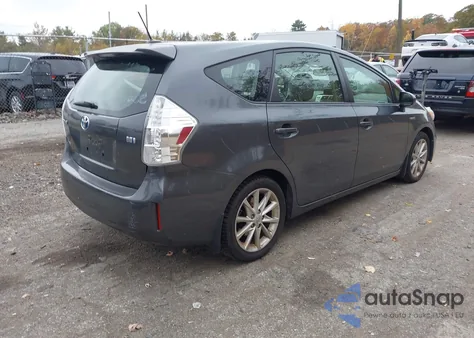 2012 Toyota Prius V Five from USA, damaged, VIN JTDZN3EU4C3035133